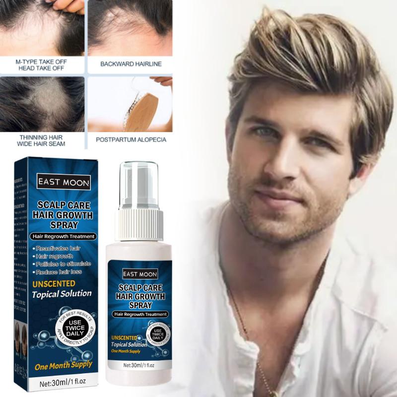 East Moon Men's Hair Growth Spray For Thicker Hairline And Prevents Hair Loss