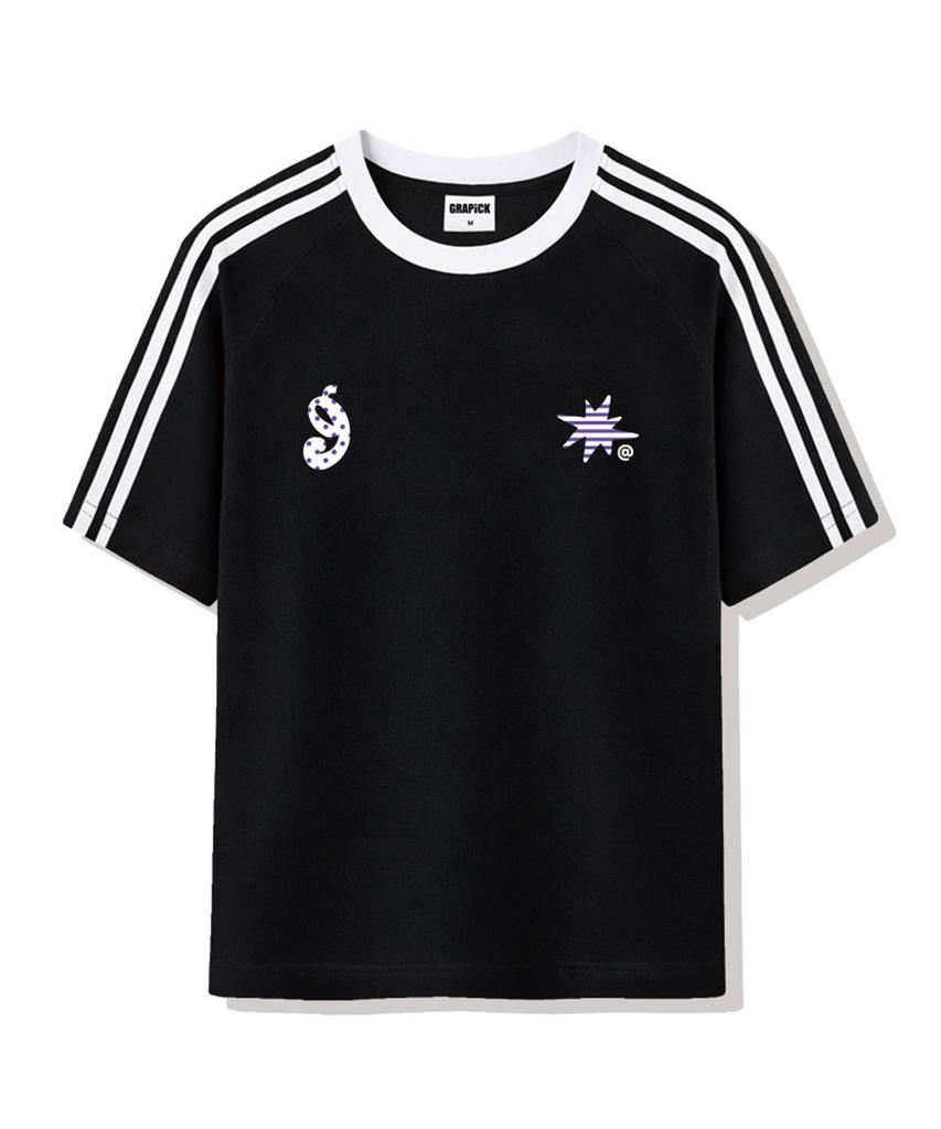 Geulapig Dove Oversized Track Short Sleeve T-Shirt 4 Colors [Grse_3502]