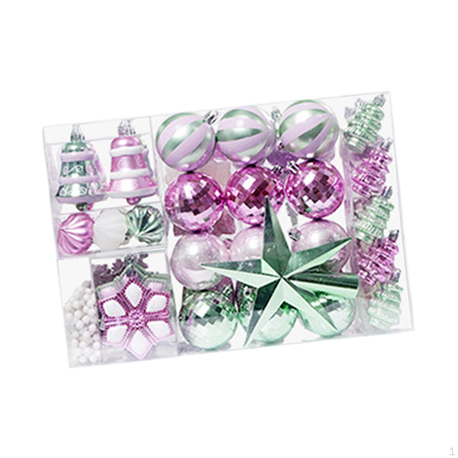 

88 Pieces Christmas Decoration Ornament Decorative Ornaments for Farmhouse фіолетовий