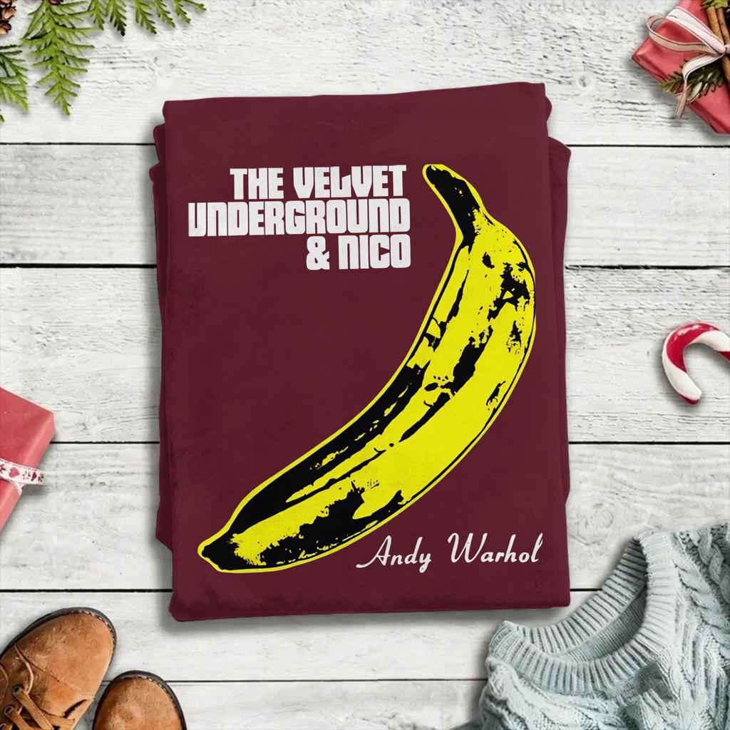 Banana The Velvet Underground Unisexs T Shirt Novelty Tee Shirt Short Sleeve O Neck TShirt Pure Cotton Plus Size Clothes