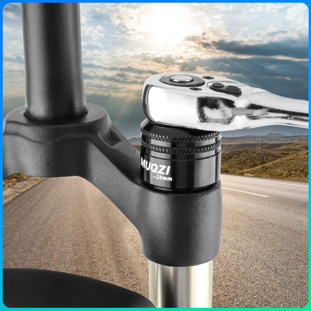 

26/28/32mm Flat Socket Tool Aluminum Alloy Bicycle Fork Topcap Socket Drive Flat Socket for EPICON/X-FUSION Front Fork 26mm