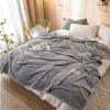 70x100cm Single Person Small Blanket Solid Color Coral Velvet Air-Conditioned Plush Comfortable and Warm Solid Color Blanket