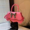 Chic Bowknot Handheld Small Square Bag For Women Stylish Shoulder Crossbody Bag