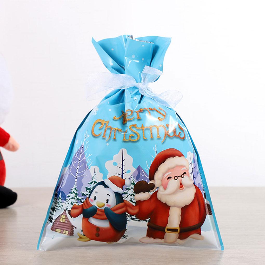 Bundle Pocket Gift Packaging Christmas Style Holiday Parties Christmas Decorative Candy Bag Snacks