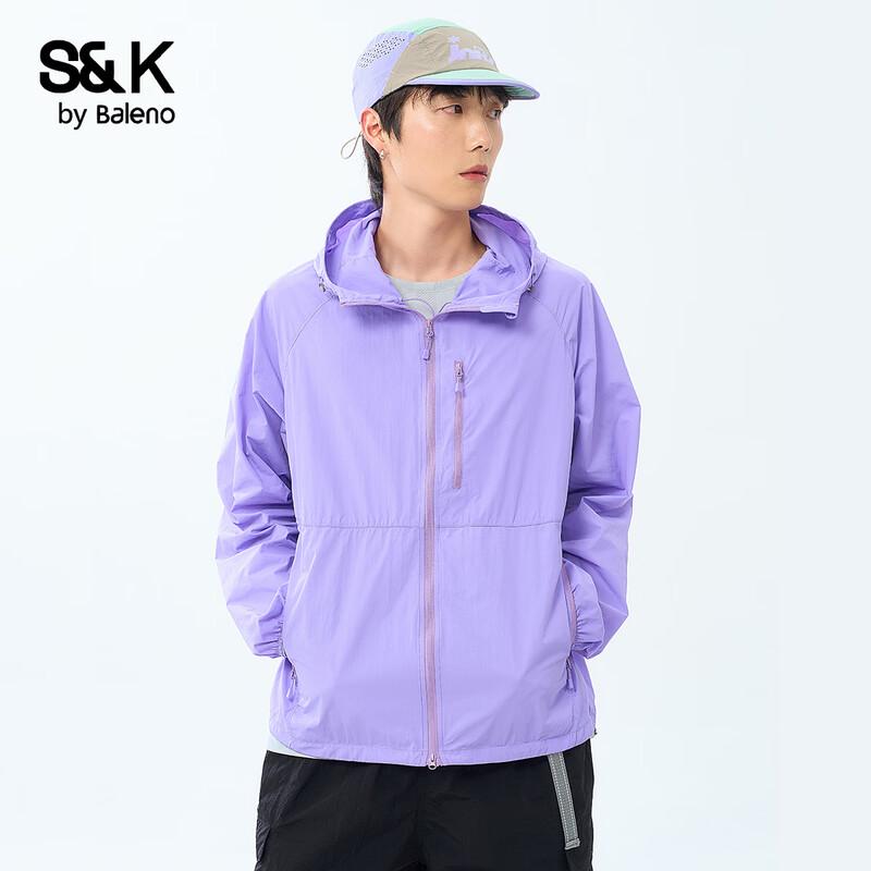 Baleno Men's S&K Lightweight Ice Silk Sun Protection Hooded Jacket