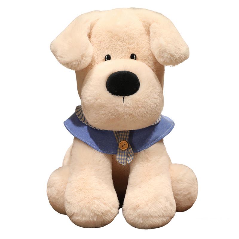 Labrador Puppy Plush Doll - Cute Sitting Pose Pillow for Girls
