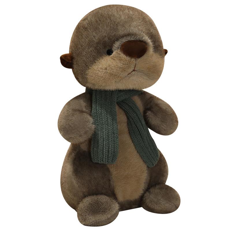 Peluche di Lontra Super Morbido e Carino, Animale di Peluche, Regalo di Compleanno per Ragazze, Cuscino Amico, Giocattolo Coccole Lenitivo