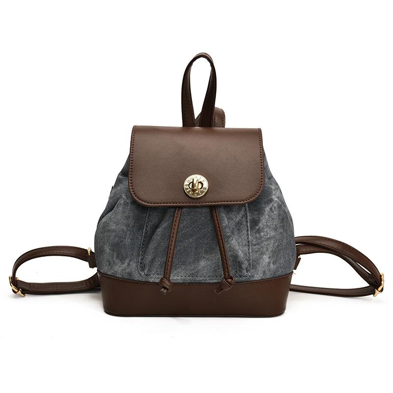 Casual texture single shoulder going out small backpack autumn new fashion backpack tide