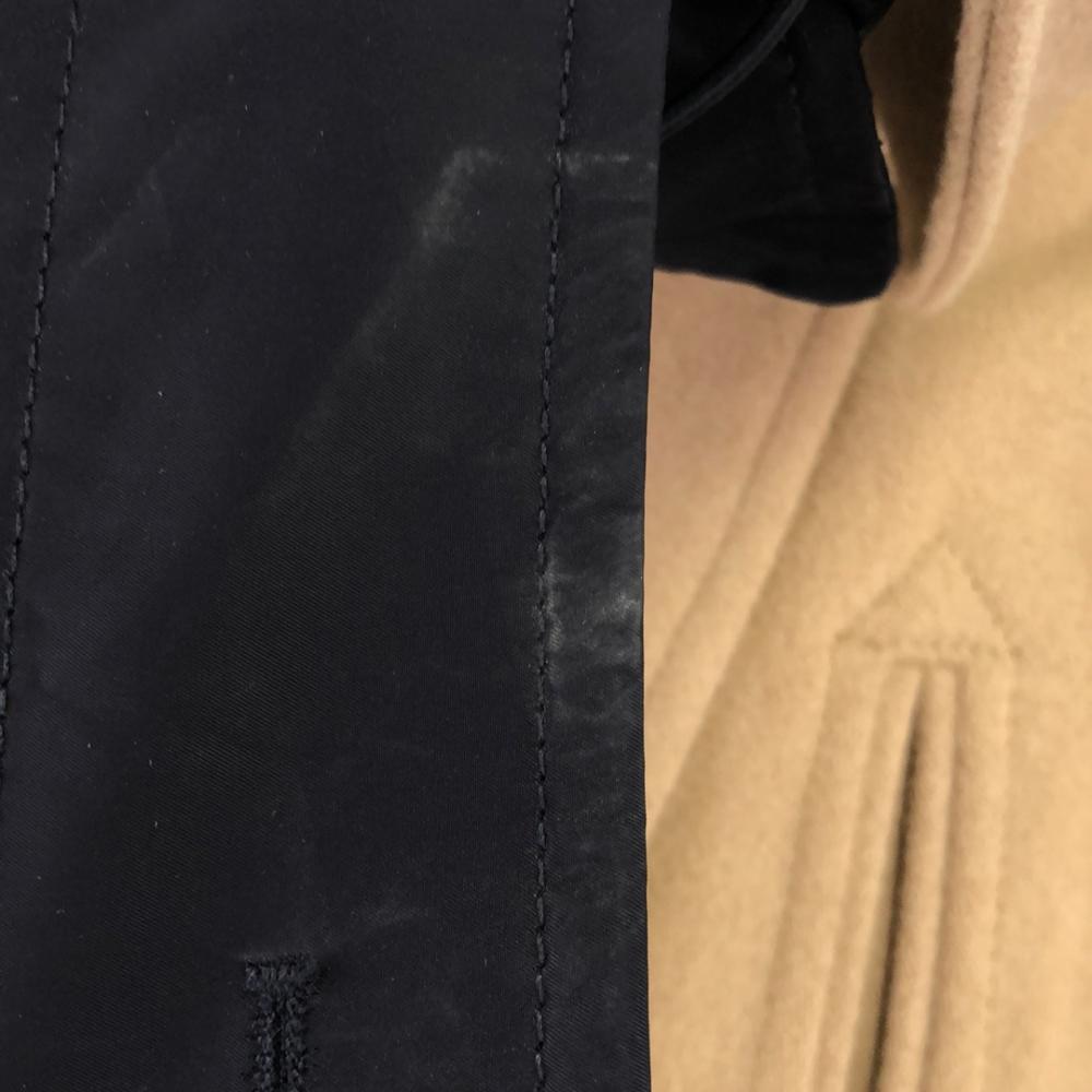 Lacoste Wool Blend Long Pea Coat 38 Beige Women Used