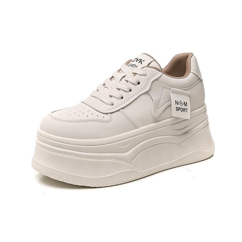 Women's casual shoes with increased height inside  autumn and winter casual single shoes women's versatile shoes