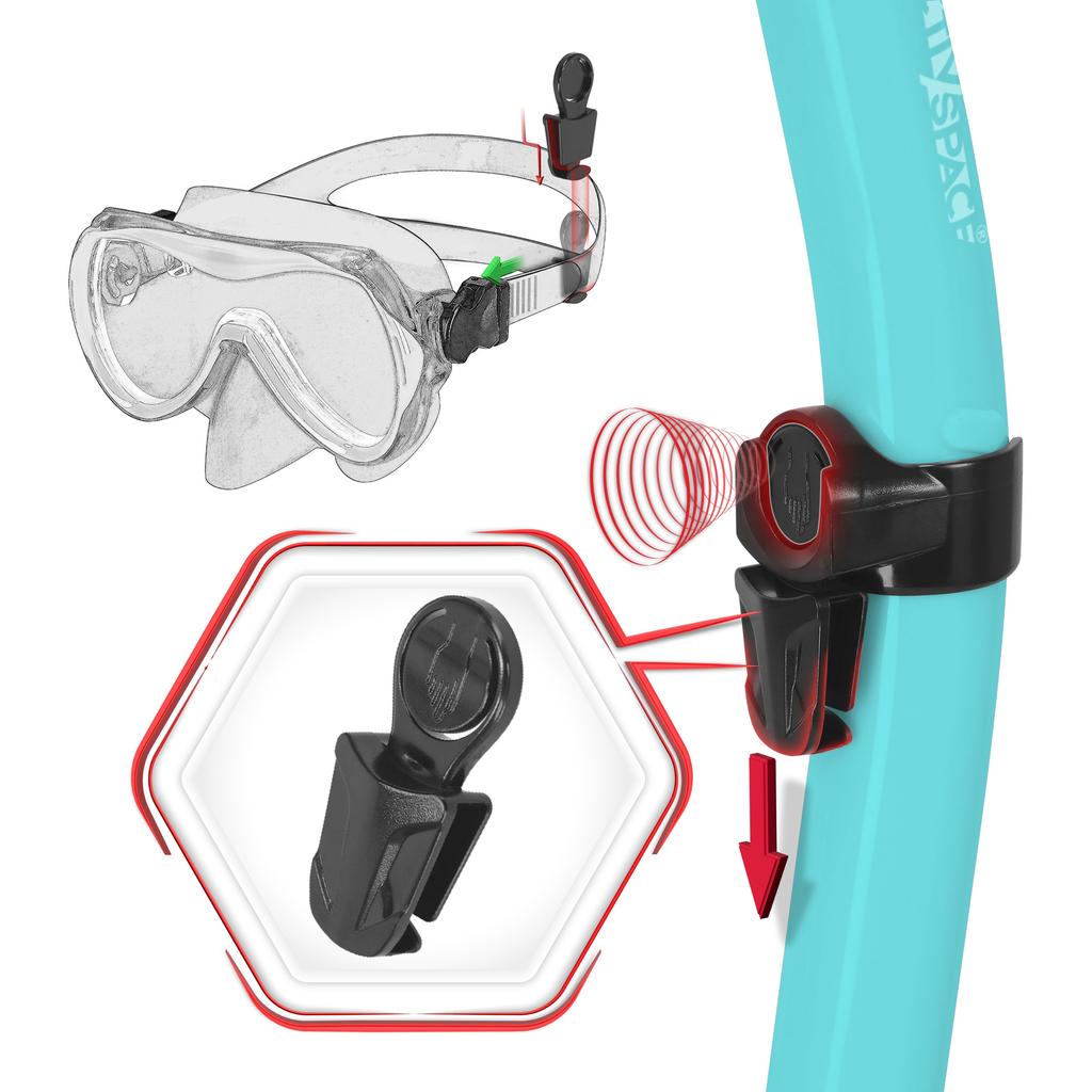 Snorkel With Valve - Green