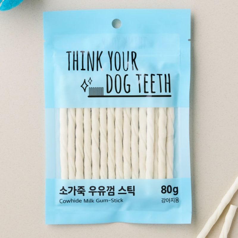 

[Pet] Think Your Dog Teeth Milk Gum Stick 80 G Cowhide