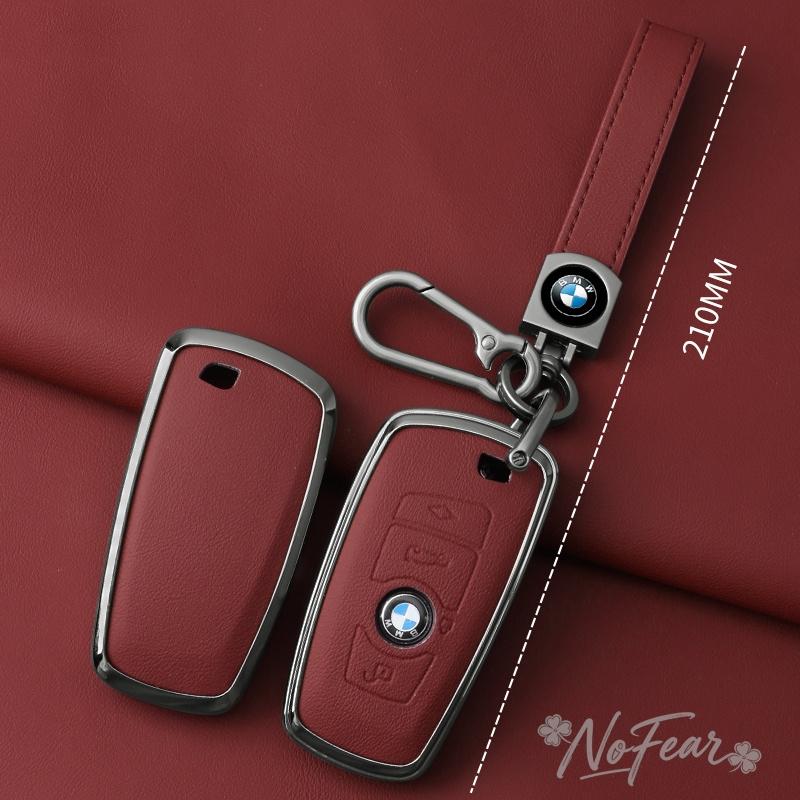DZBW6 Leather Car Remote Key Case Cover Shell For BMW 530i 550i 320i 1 2 3 4 5 Sery 118i 225i M240i F20 F21 F30 F31 F25 Car stickers