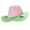 Luxury Pearl Rhinestone Cowboy Hat For Women Pink Green Western Cowgirl Hat Bling Festival Party Rodeo Birthday Dress Up Hat