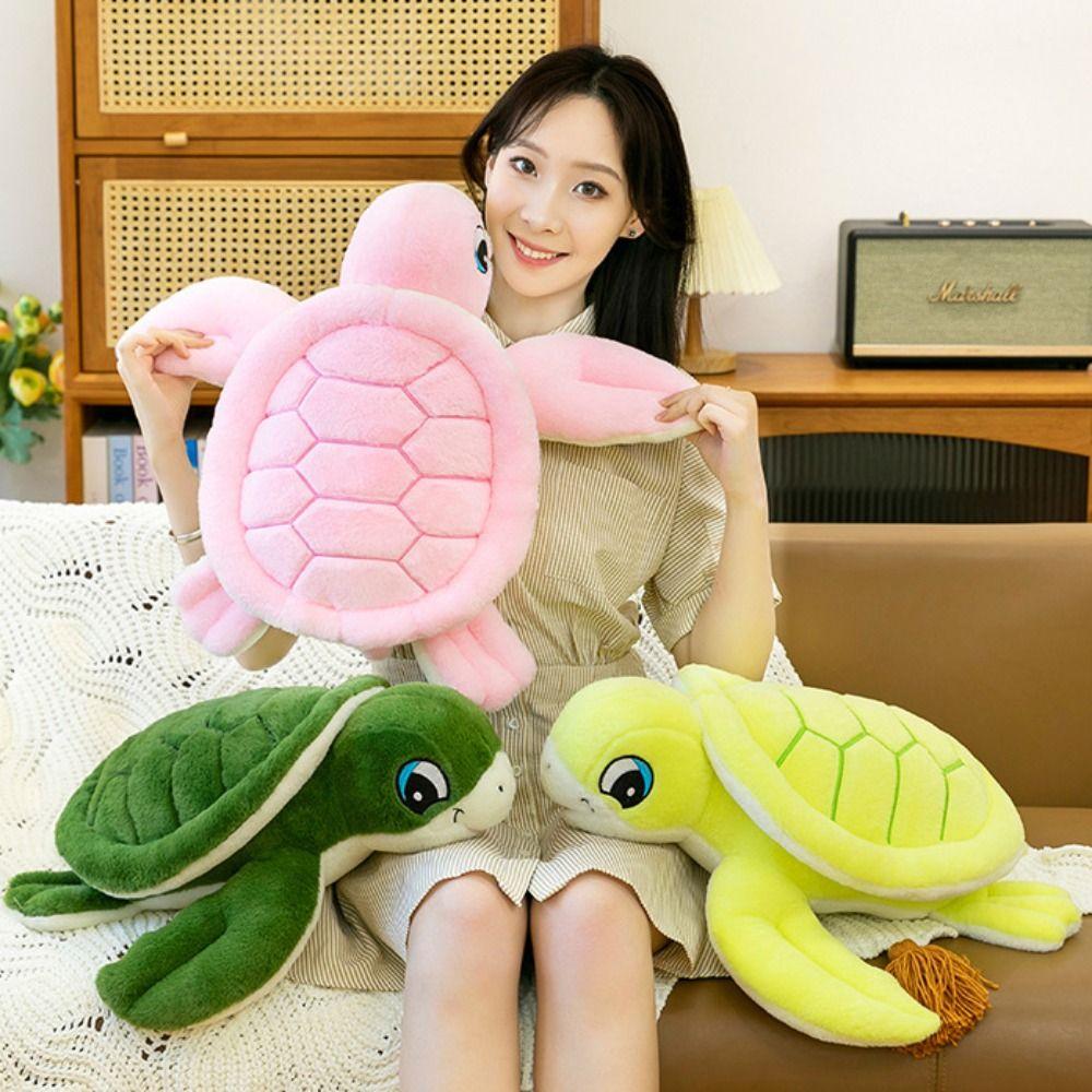 Soft Sea Tortoise Plush Toys Fluffy Turtle Animal Doll Animal Sea Turtle Pillow  Car Decor