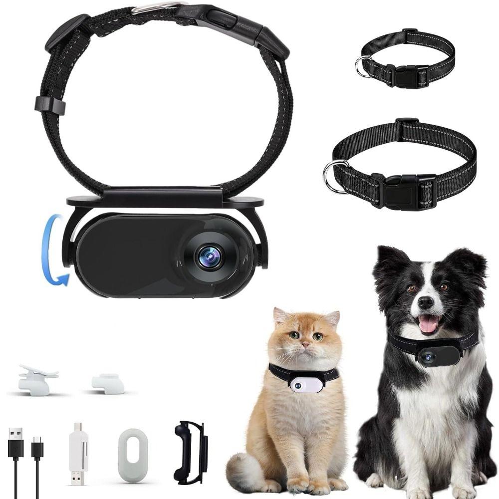 OTG Connection Dog Collar Camera 120 Deg Lens Video Recording Camera New Pet Collar Camera