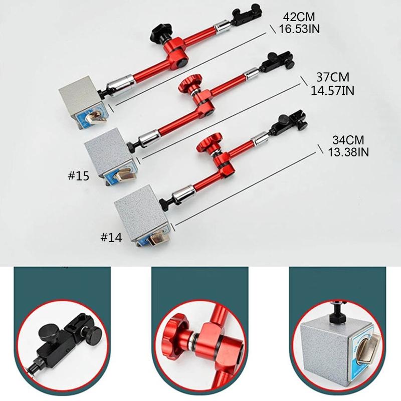Reliable Adjustable Magnetic Base Holder for Digital Dial Indicator Use for Metalwork Pieces and Maintain Fine Stable