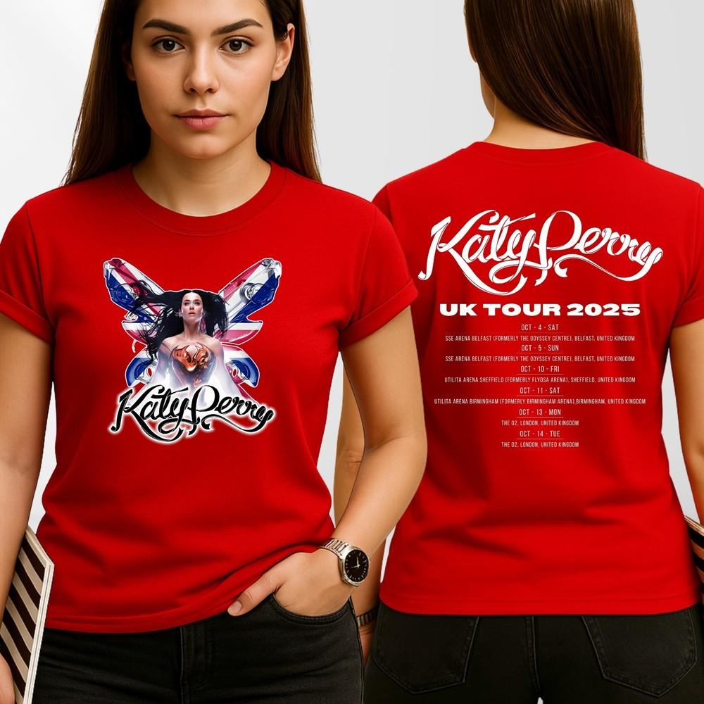 Katy Perry The Lifetimes Tour 2025 Album 3D Unisex TShirt S