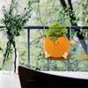 Creative Multifunctional Orange Swing Planter Pot With Swing Feature Suitable for Kids Entertainment and Home Gardening