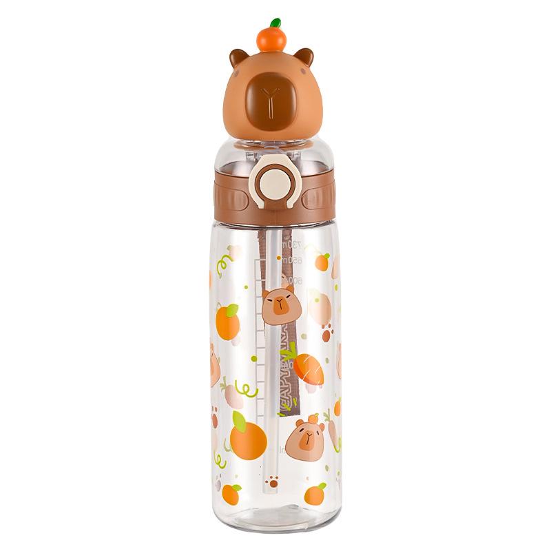 Water bottle strictly selected popular water cup cute pet animal water cup students go to school creative easy cup high value kapibara water cup