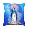 Virgin Of Guadalupe Square Pillow Cover Home Decorative Mexico Catholic Virgin Mary Cushion Cover Throw Pillow for Car Printing