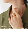 Korean Dongdaemun Retro Zircon Necklace & Non-fading Versatile Earrings Set
