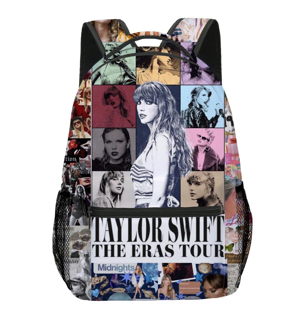

Taylor Swift Themed Oxford Fabric School Backpack Perfect For Kids And Teens With Fun Vibrant Prints And Comfortable Air Cushion Straps Style C