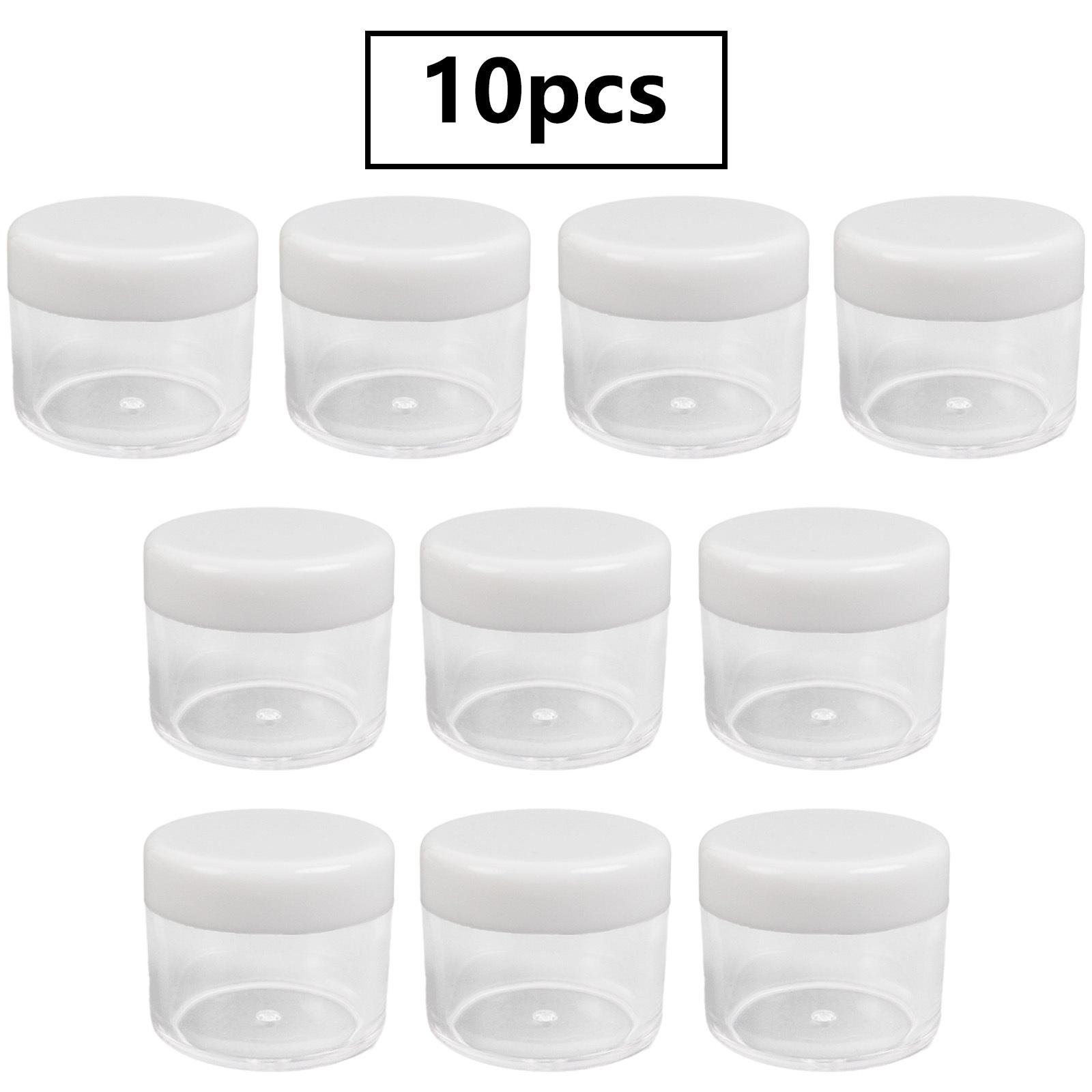

10 шт. 20 г порожні косметичні пляшечки з герметичною пломбою для зразків кремів, портативні окремі контейнери, багаторазові банки One Size