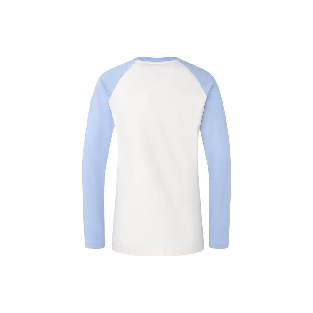 Adidas Originální tričko s dlouhým rukávem Originals Trefoil DC RC s vyšívaným logem a barevně blokovaným kulatým výstřihem Pánské topy Světle růžová Modrá IS5376