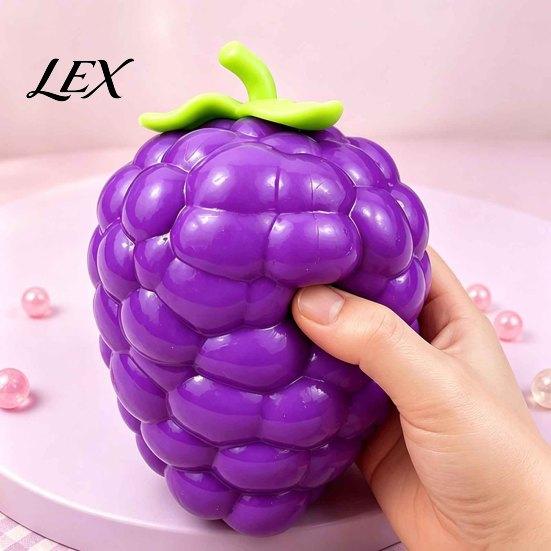 Stress Relief Toy Large Pineapple Ball, Slow Rising Fruit Squeeze for Anxiety Relief, Strawberry Banana Grape Corn Carrot Sensory Toy, Soft