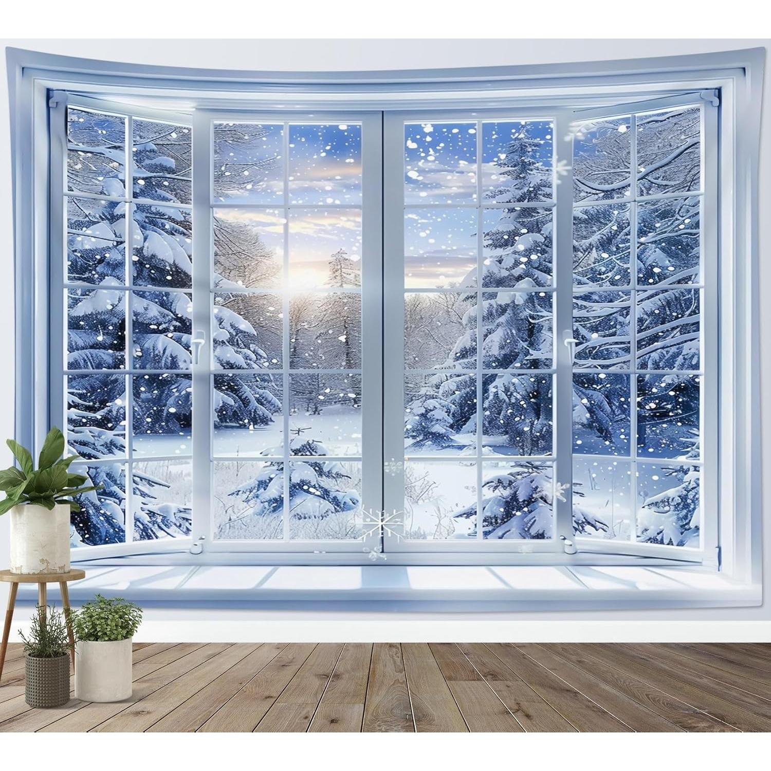 Tapestry Pound Snow Forest 75x100