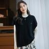 Women's Pure Wool Knit Vest Cardigan - Round Neck, Drop Shoulder, Loose Fit, Sleeveless, Zipper Jacket