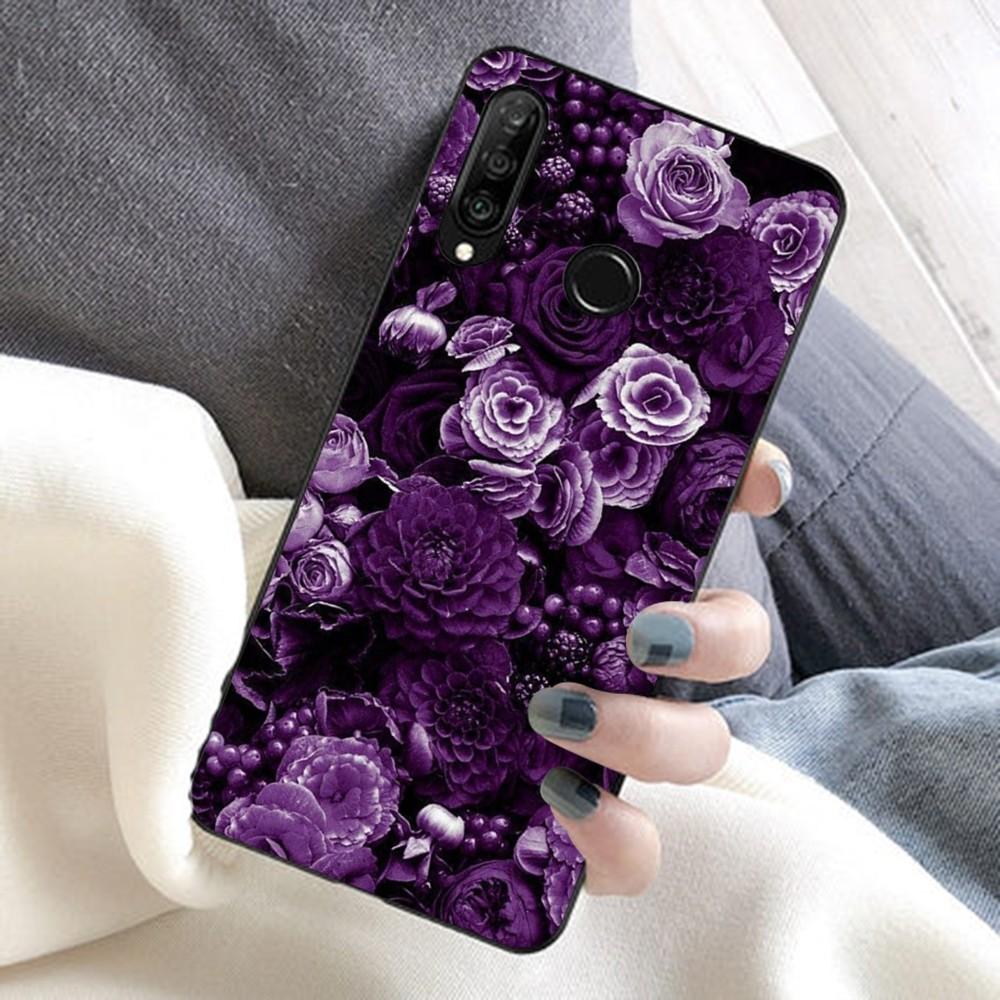 Infinity On Purple Flower Phone Case For Huawei Honor 10 Lite 9 20 7A Pro 9X Pro 30 Pro 50 Pro 60 Pro 70 Pro Plus