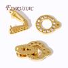 18K Gold Plated Brass with Zircon Pearl Clasp Connector For Necklace Making Findings,Clasps For Jewelry,DIY Bracelet Accessories
