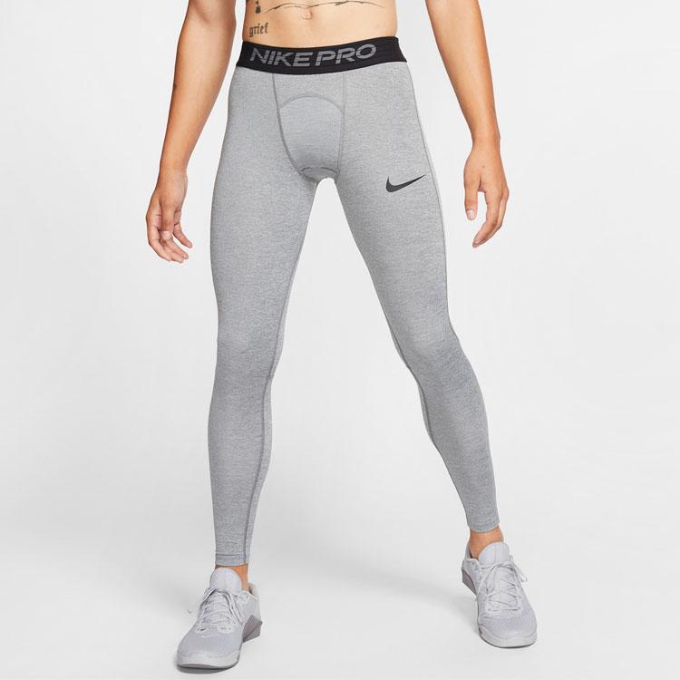 Nike Pro Running Training Quick-Dry Fitness Long Pants Men Bottoms Light-Smoke-Grey BV5642-085