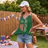 Women's Fashionable V-Neck Casual Print Top