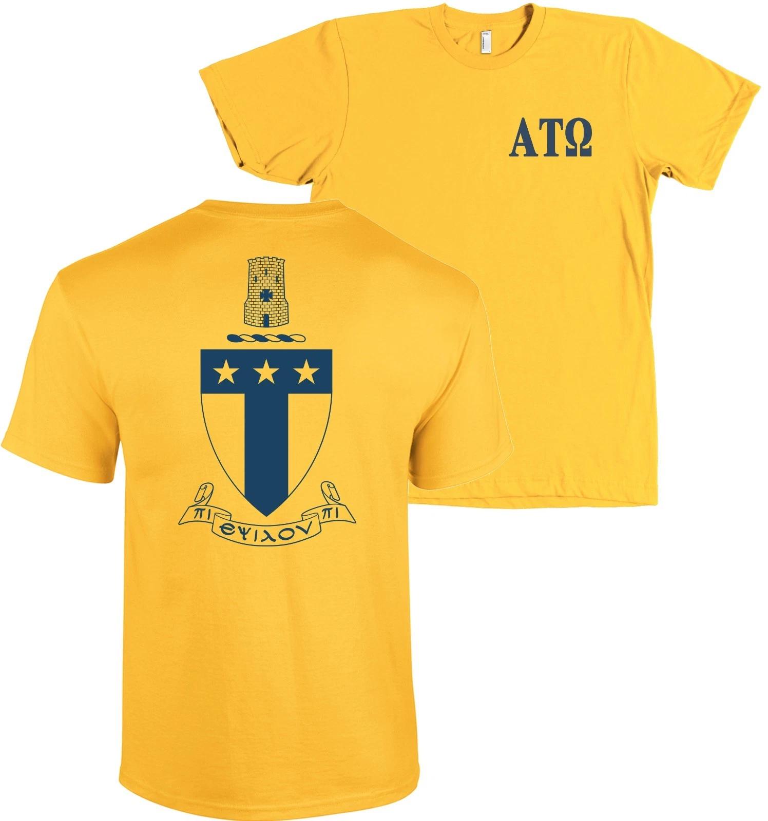 Alpha Tau Omega Fraternity Bella + Canvas Shirt ATO Coat of Arms - MORE COLORS L