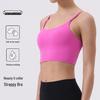 Vielseitiges Damen-Tanktop für Yoga, schnell trocknend: Spaghettiträger, Schöner Rücken, Eng anliegend, Gebürsteter Stoff