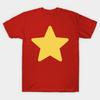 Men Black Print T-shirt Steven Universe Star No-Cut Transfer Paper Print Cotton Tshirt