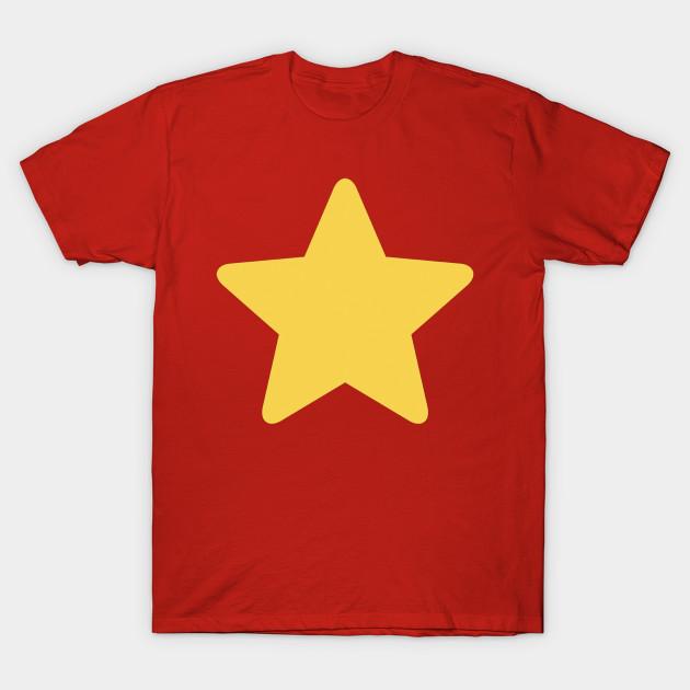 Men Black Print T-shirt Steven Universe Star No-Cut Transfer Paper Print Cotton Tshirt XL