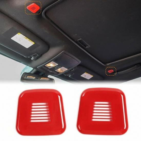 Red Central Console Interior Exterior Decor Set Cover Trim for Dodge Charger 15+