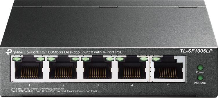 TP-Link TL-SF1005LP Network Switch 4 Port PoE Not-specified
