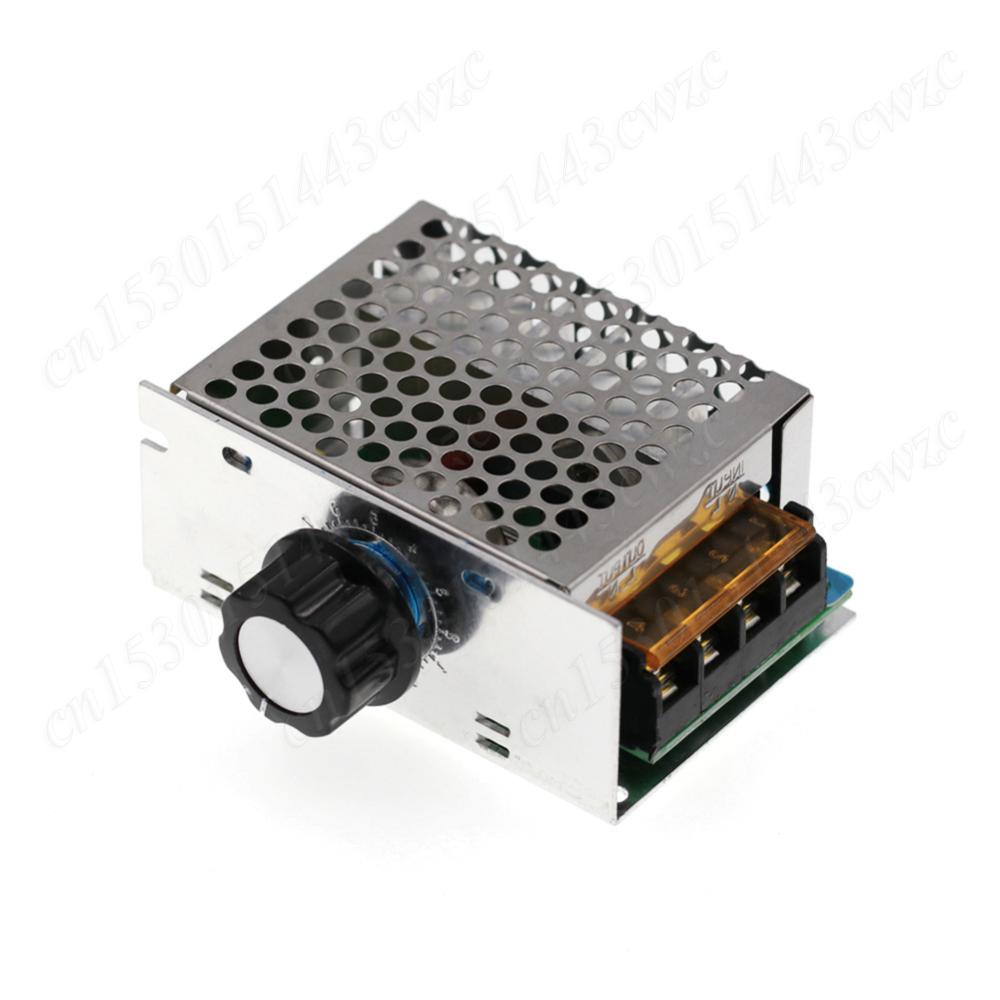 AC 220V 4000W SCR Voltage Regulator Motor Speed Controller Temperature Dimmer Governor for Home/Industrial Enterprises