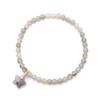 Natural Stone Bead Star-Shaped Pendant Bracelet, Suitable For Both Men And Women, Features Tiger Eye And Rose Quartz Beads, A Fashionable Accessory.