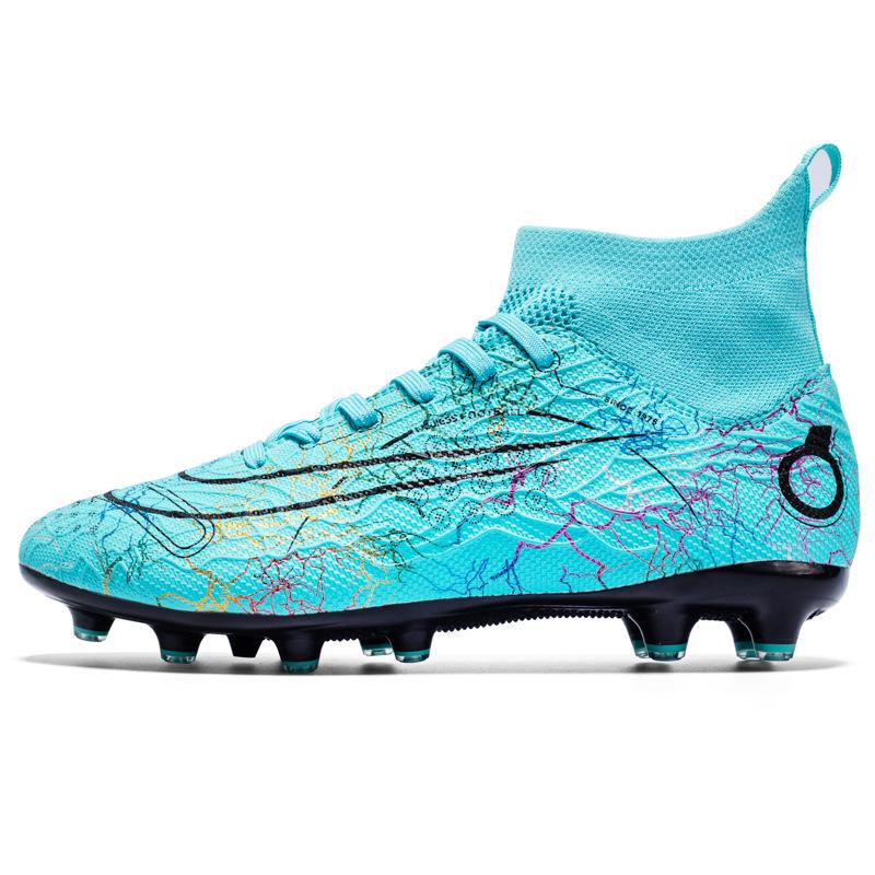 Unisex High-Top Studded Football Cleats for Adults and Kids - Professional Sports Training Shoes
