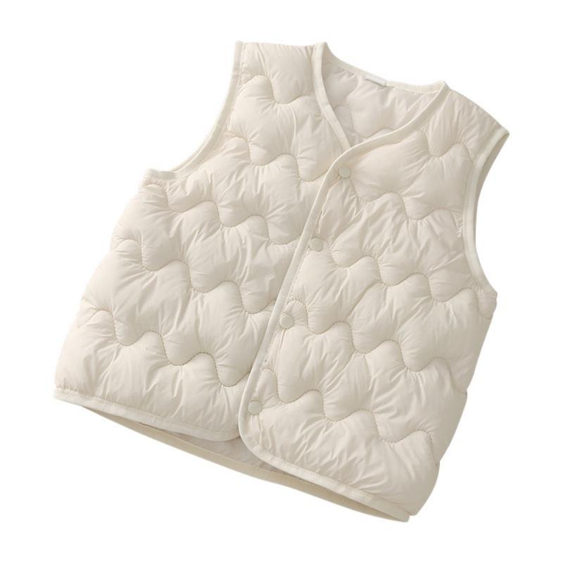 Children's Cotton-Padded Vest Sleeveless Jacket Thin Warm Kids Vest
