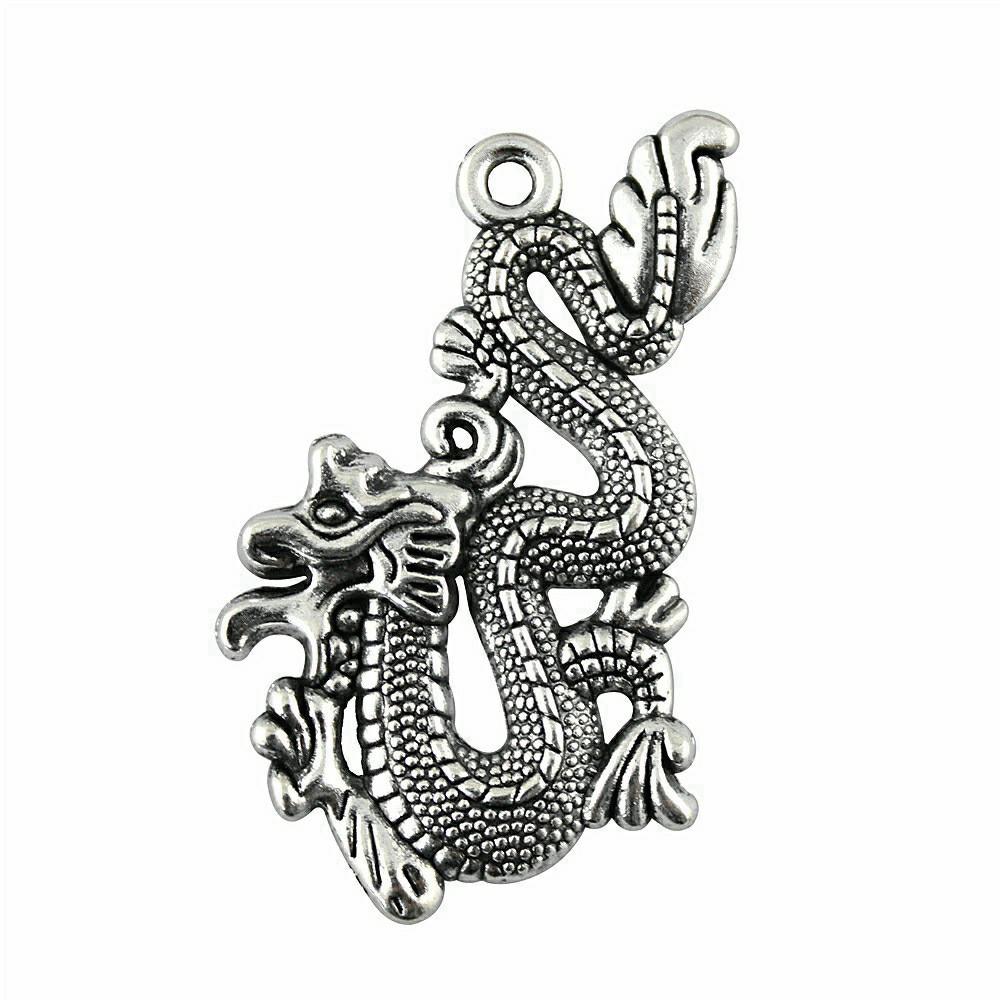 Alloy Pendants Dinosaur Dragon Wing Charms Vintage For Gothic DIY Jewelry Making Supplies