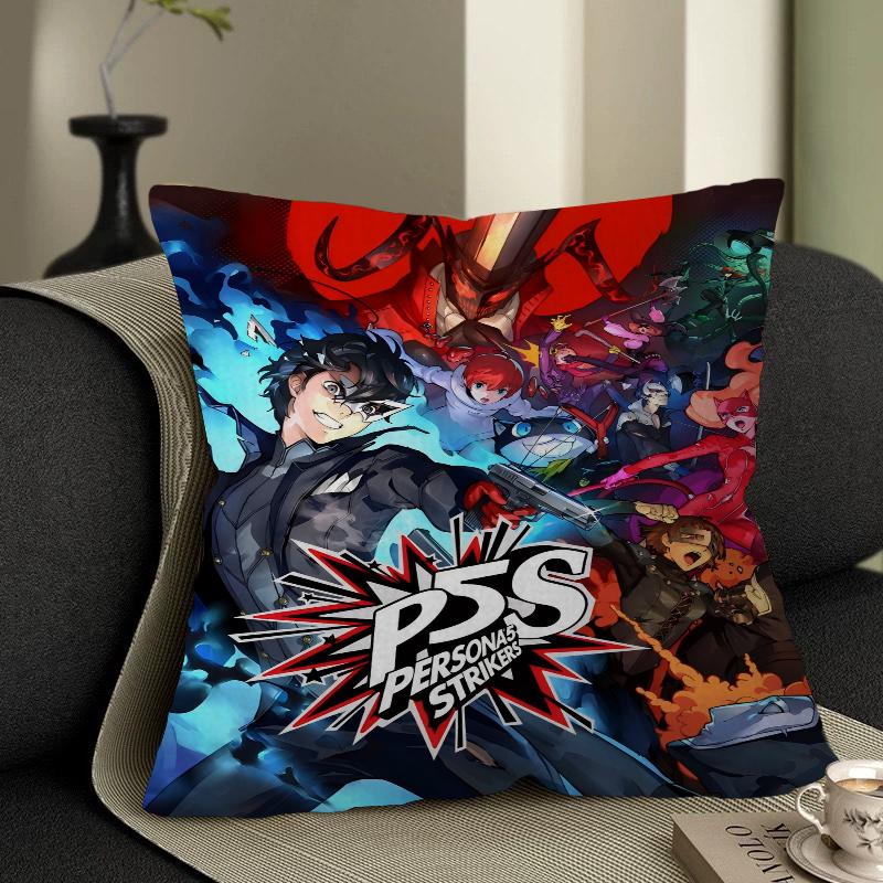 Persona 5 Gaming Pillow Cover Sofa Cushion Cover Home Room Decoration Children Gift