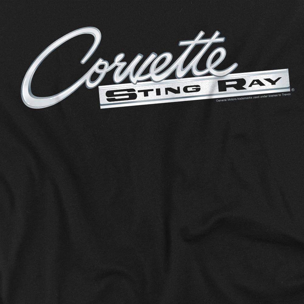 Chevrolet Unisex Adult Chrome Stingray Logo T-Shirt