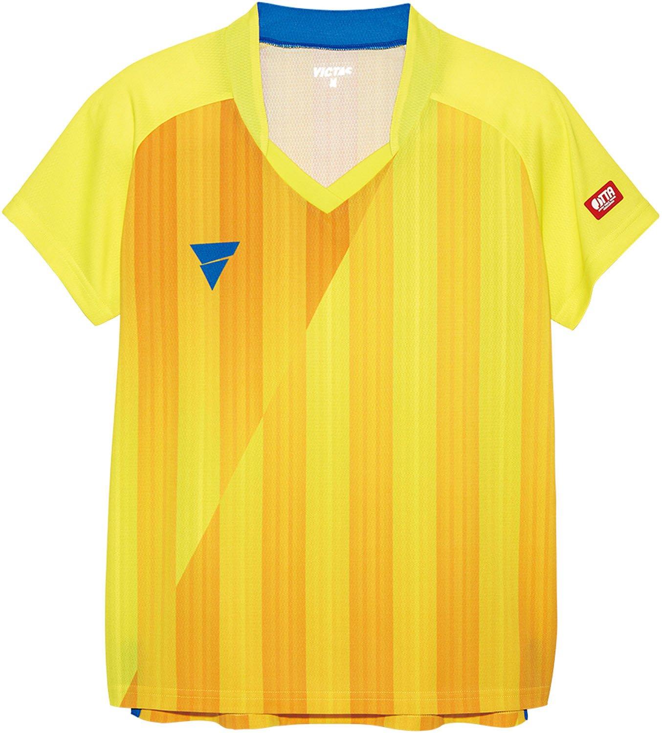 

VICTAS Table Tennis Game Shirt Yellow XS 031468 Women s V-LS054